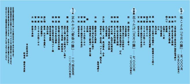 7月のお献立